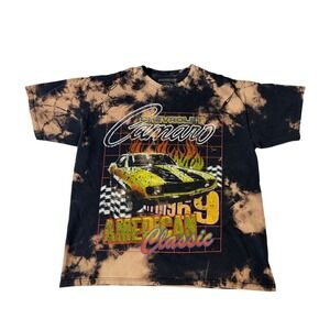Chemistry Chevrolet Camaro 1969 American Classic Bleach Tie Dye T-Shirt XL Black